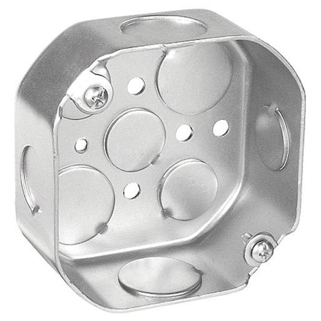 Southwire Electrical Box, 14 cu in, Octagon Box Type, Steel, Octagon Shape 54151-S